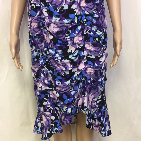 Nanette Lepore dress 8 silk floral sleeveless - Picture 3 of 8